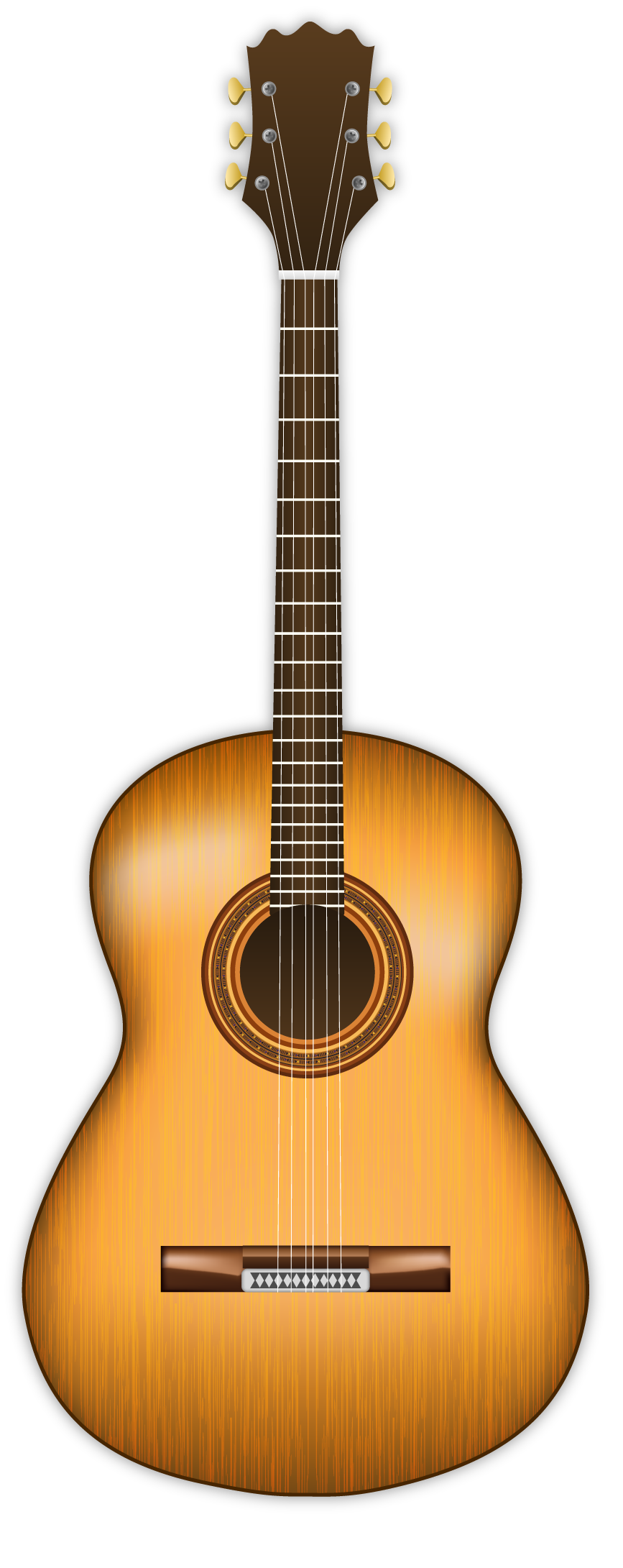 Single Acoustic Guitar PNG