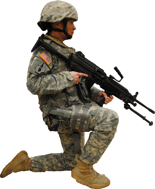 Single Army Soldier Transparent PNG