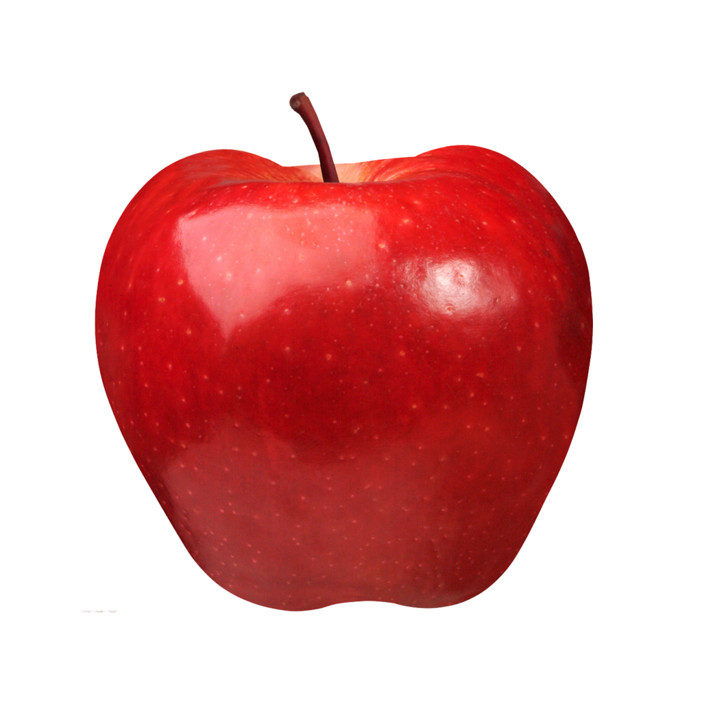 Single Red Apple PNG