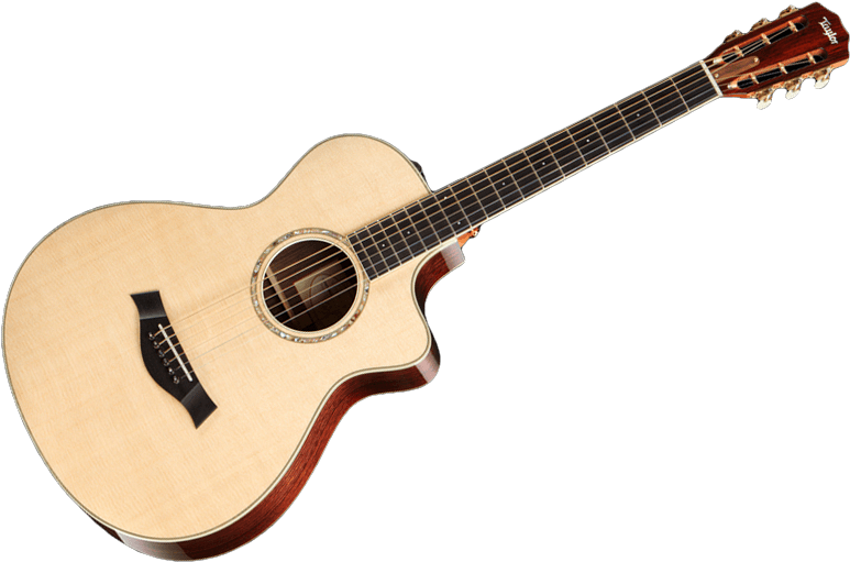 Single Side Acoustic Guitar PNG