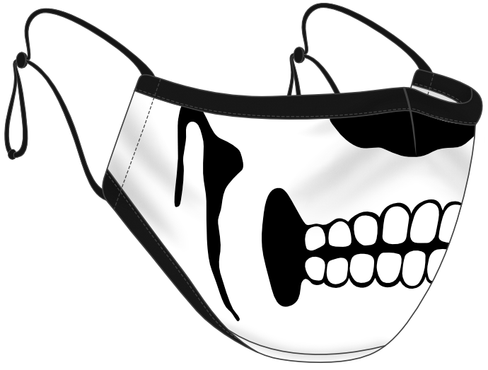 Skull 3D Mask PNG