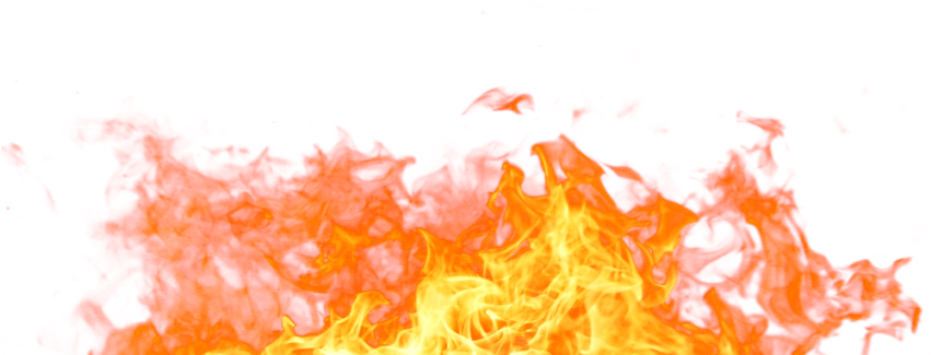 Small Fire Flames Background PNG Image