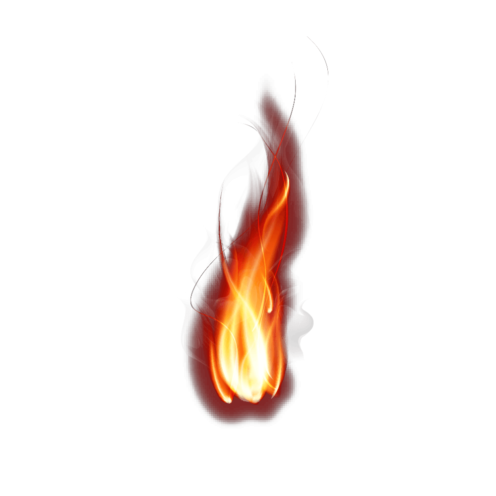 Small Fire Flames Transparent Background