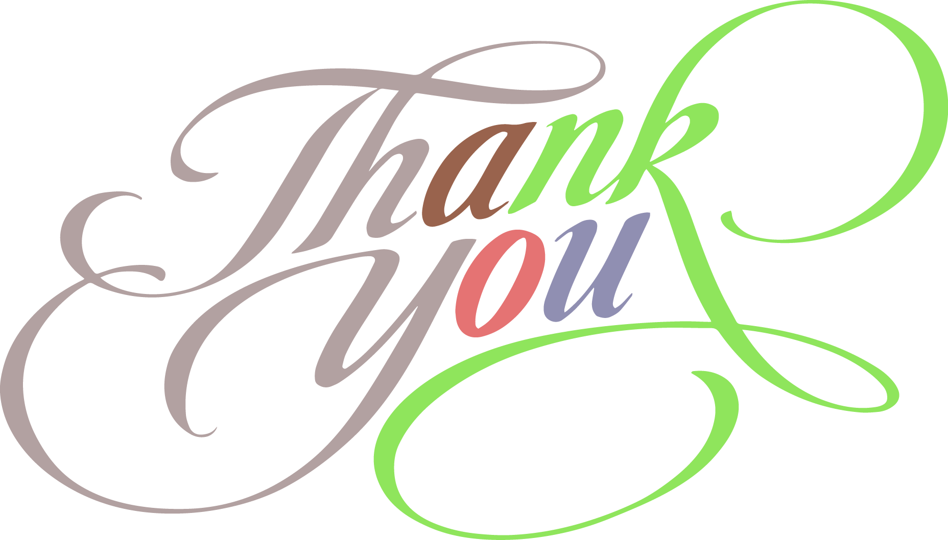 Thank You Text Style Transparent PNG
