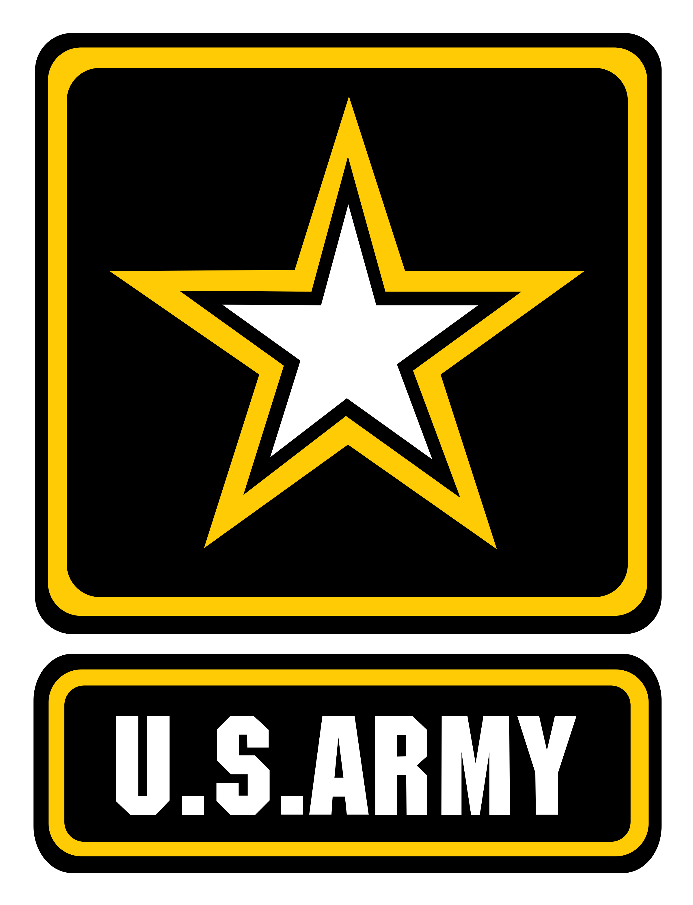U.S. Army Logo Yellow Transparent PNG