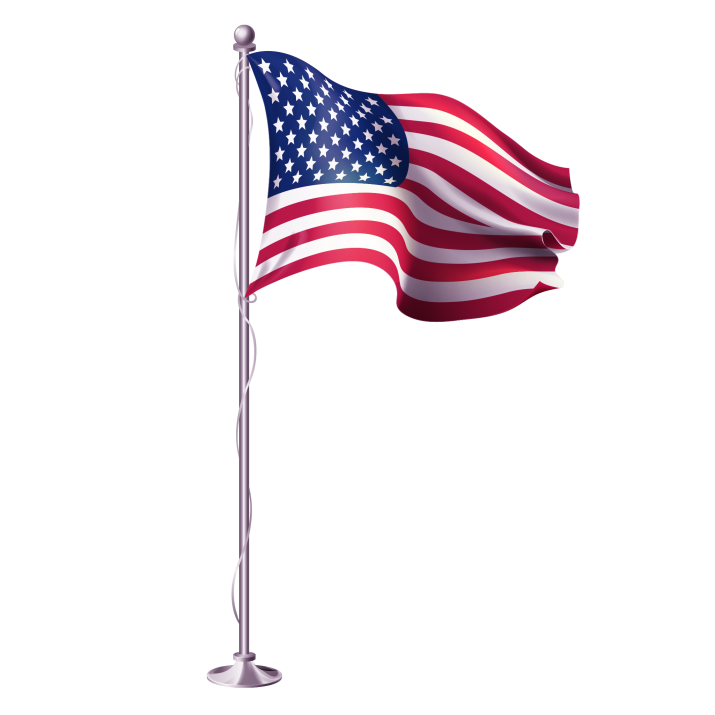 United States Flag Day Transparent Background
