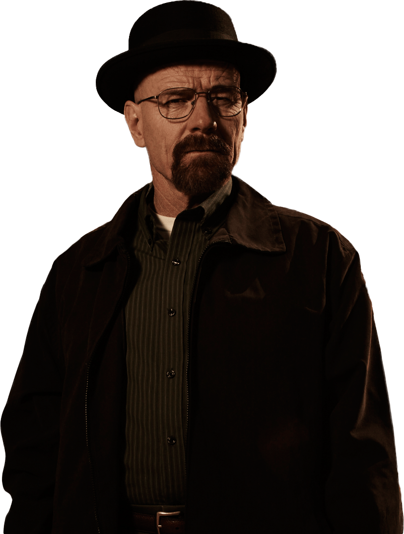 Walter White Breaking Bad Background PNG Image