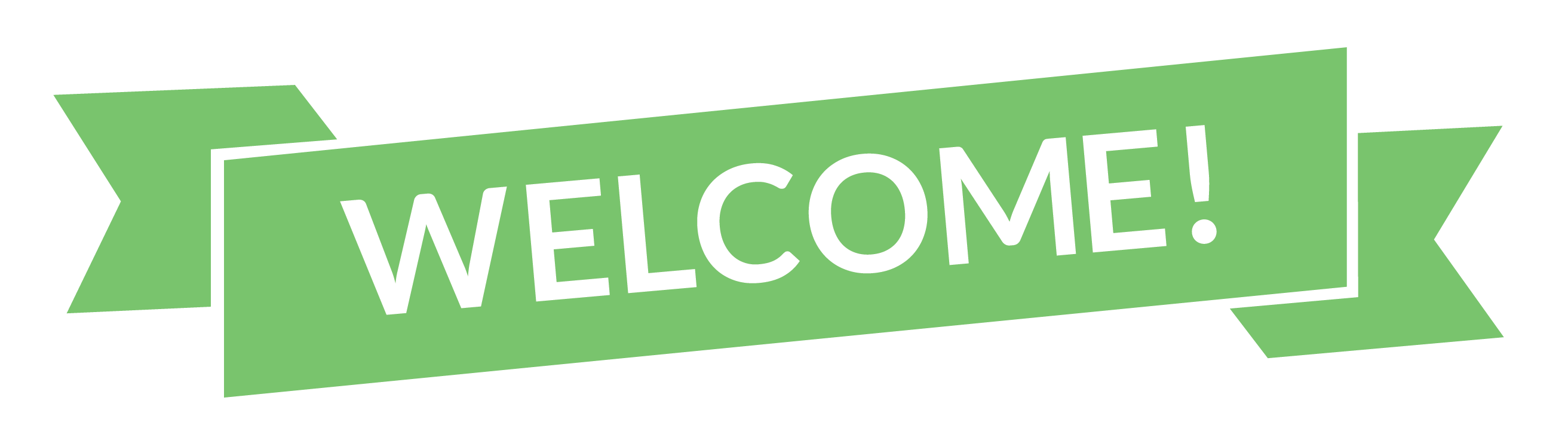 Welcome Banner Transparent PNG