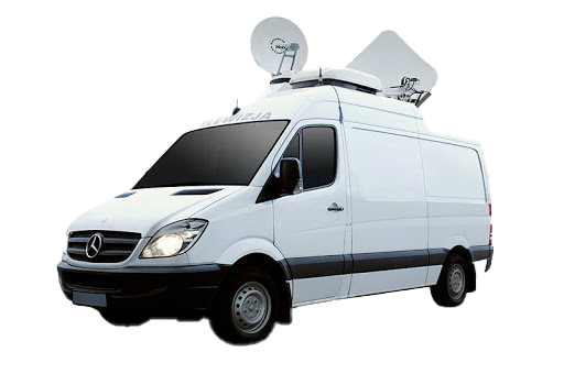 White DSNG Van PNG Clipart Background