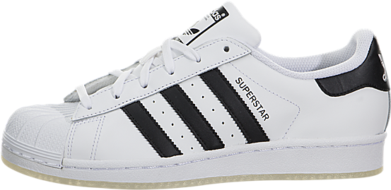 White Kids Superstar Adidas Shoes PNG