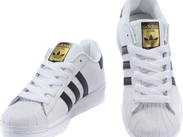 White Superstar Adidas Shoes PNG