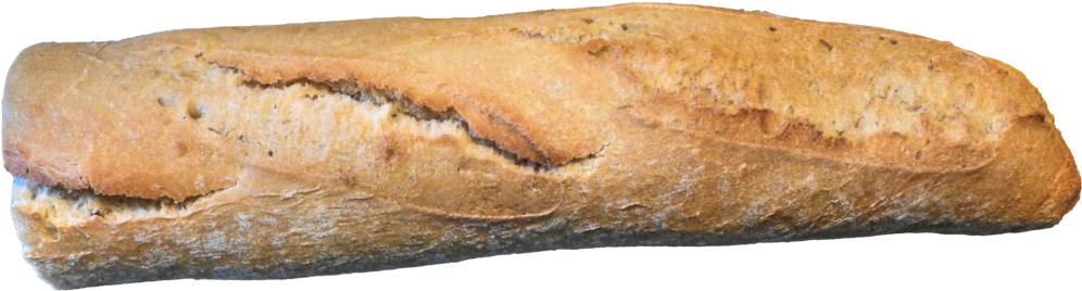 Baguette de trigo integral PNG transparente