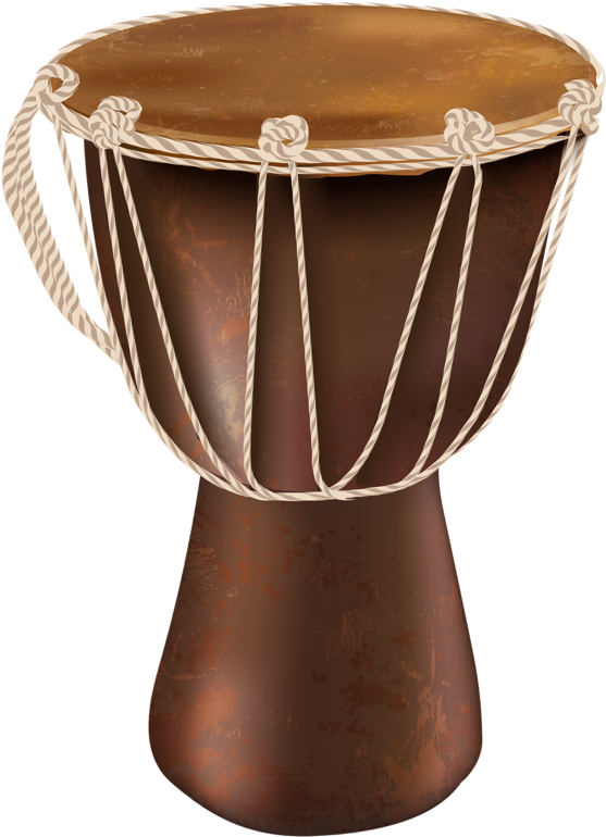 Wooden Bongo Drum Background PNG Image