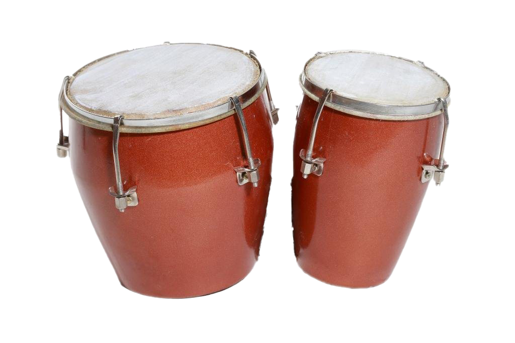 Wooden Bongo Drum Transparent Background
