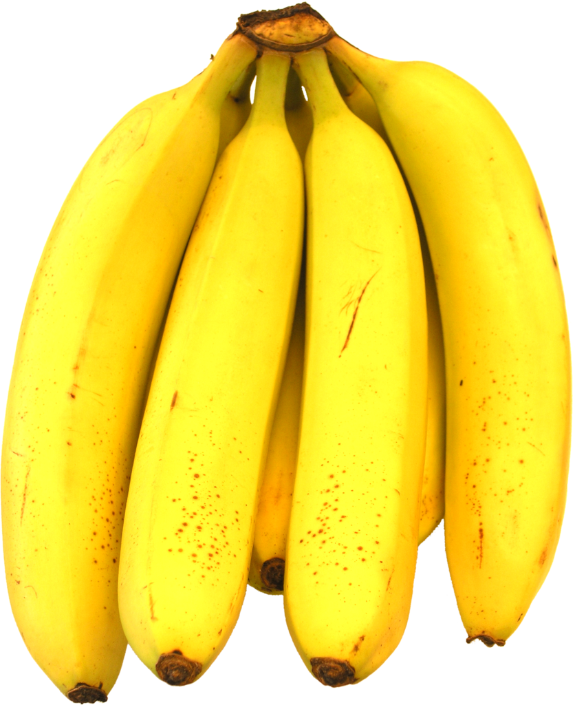 Yellow Banana Stack PNG
