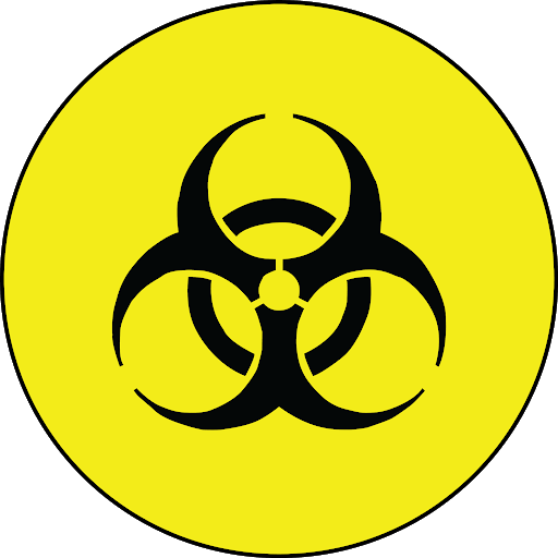 Yellow Biohazard Symbol PNG Clipart Background