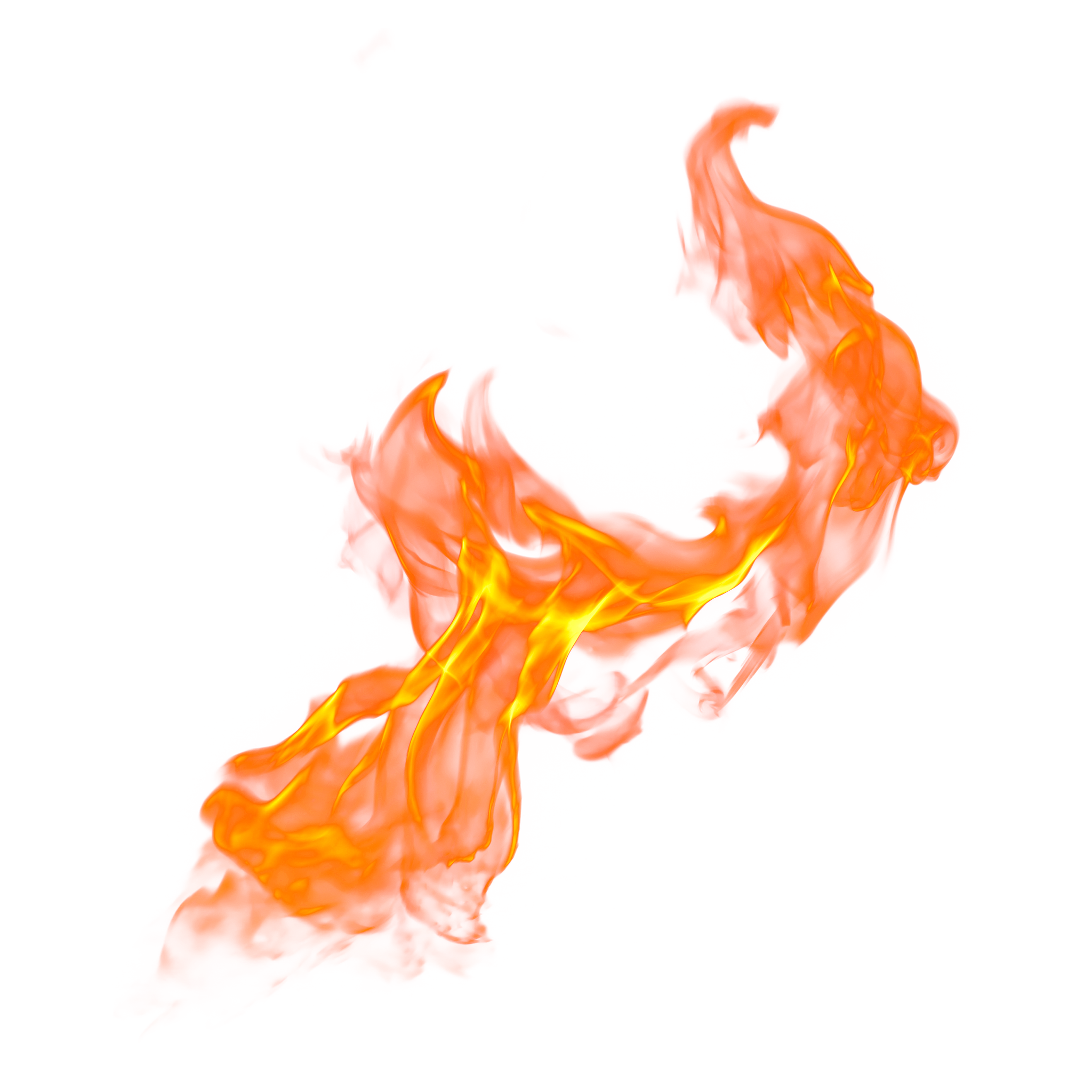 Yellow Fire Flames Background PNG Image