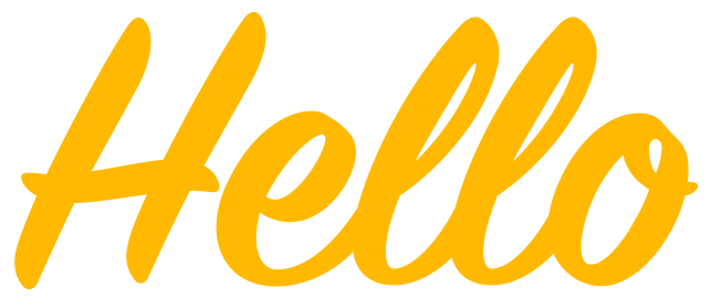 Yellow Hello Transparent PNG