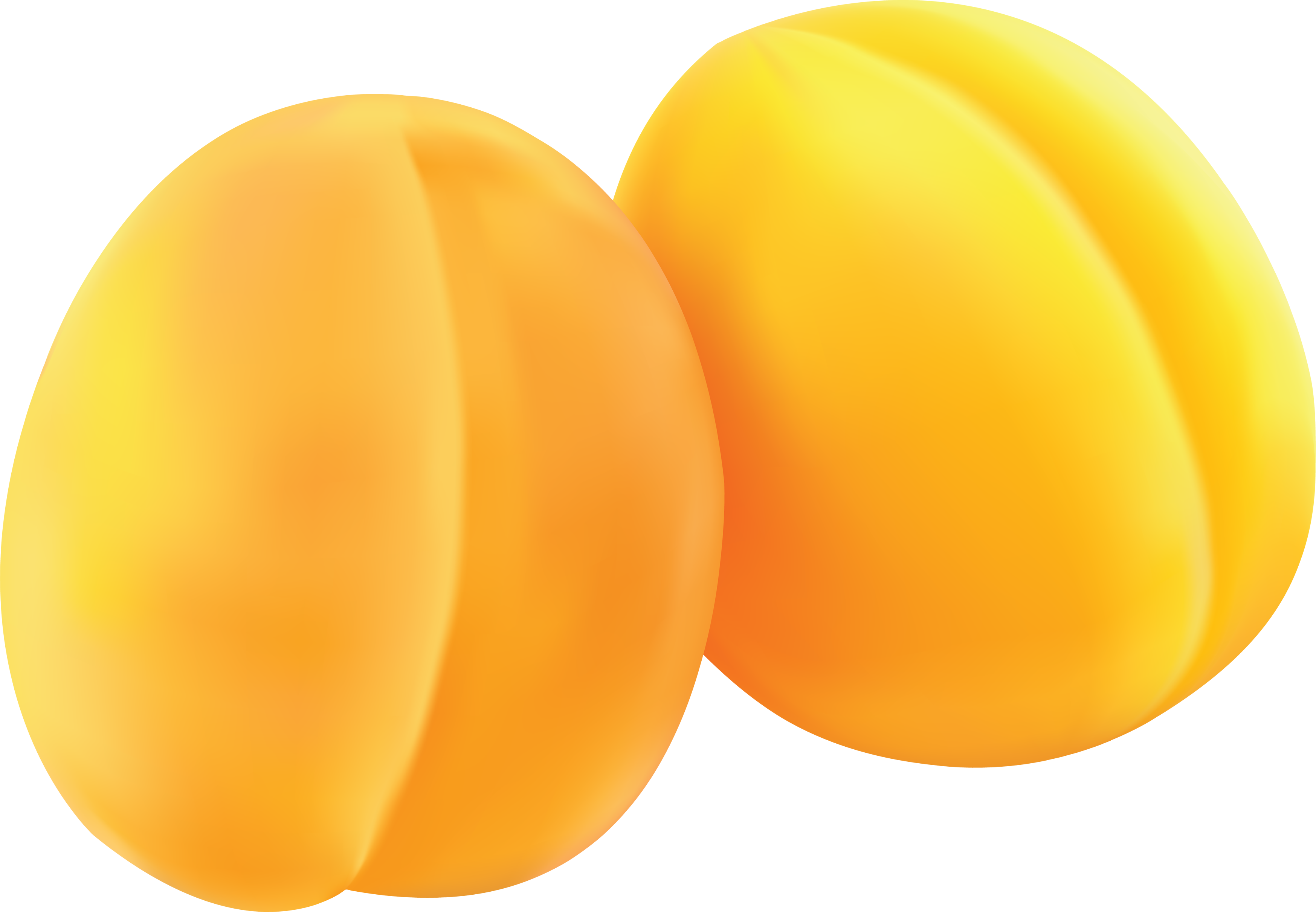 Yellow Peach PNG