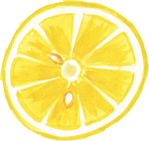 Yellow Sliced Small Lemon PNG