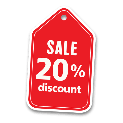20% korting PNG Clipart achtergrond