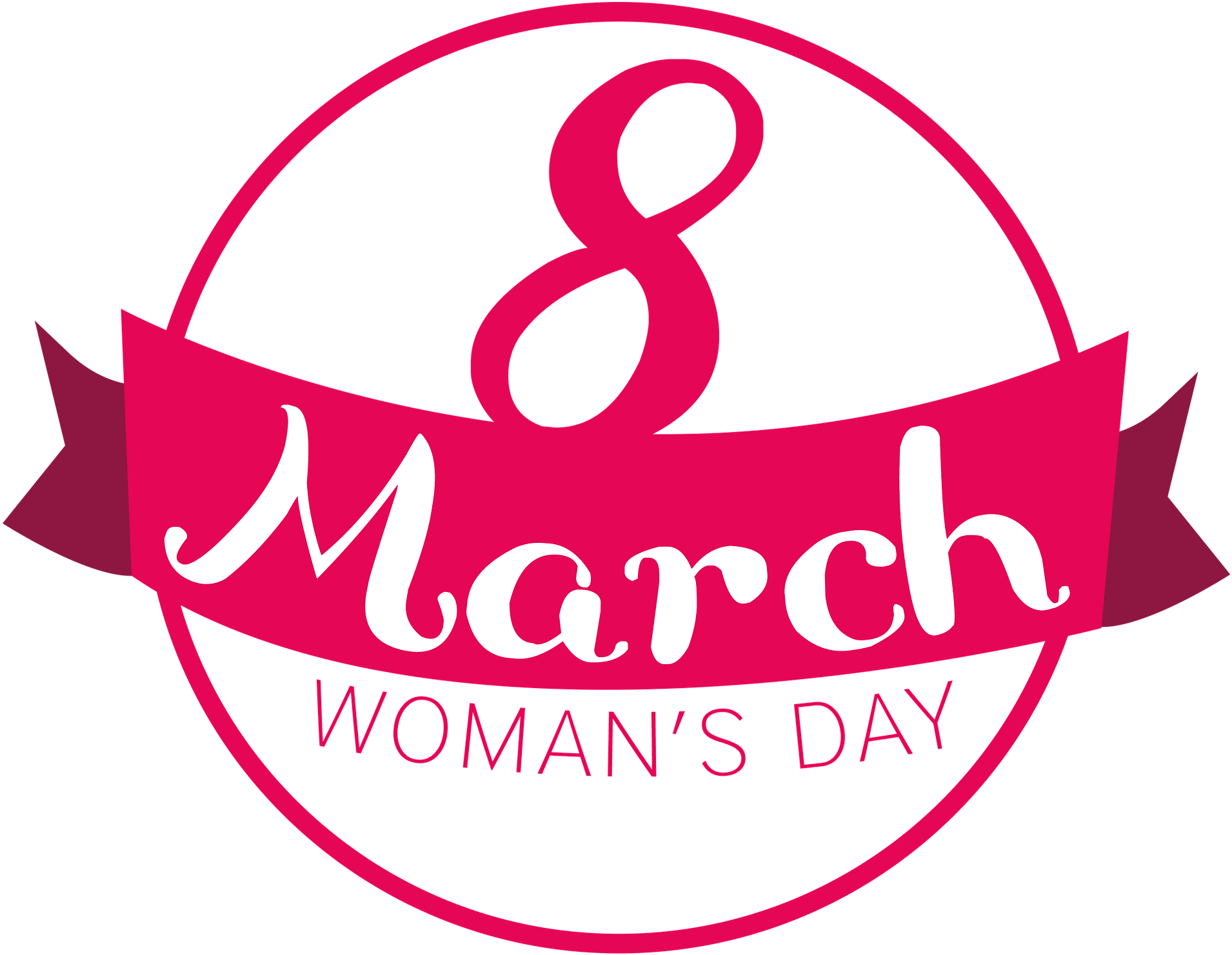 8 March International Womens Day Background PNG Image