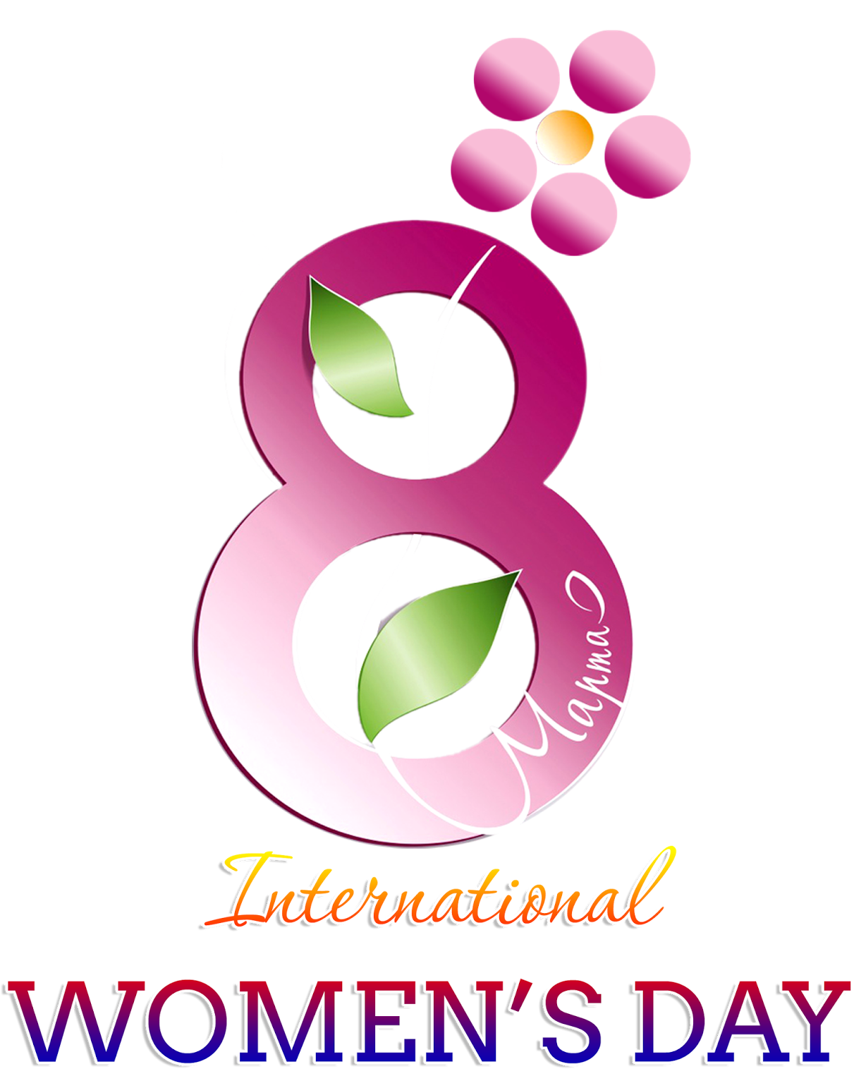 8 March International Womens Day PNG HD Quality