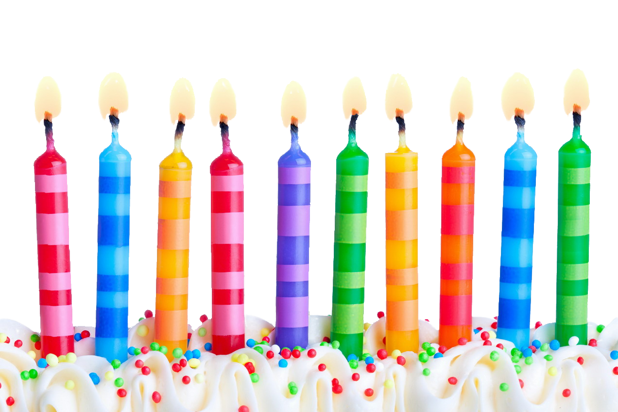 Birthday Candles Transparent Background