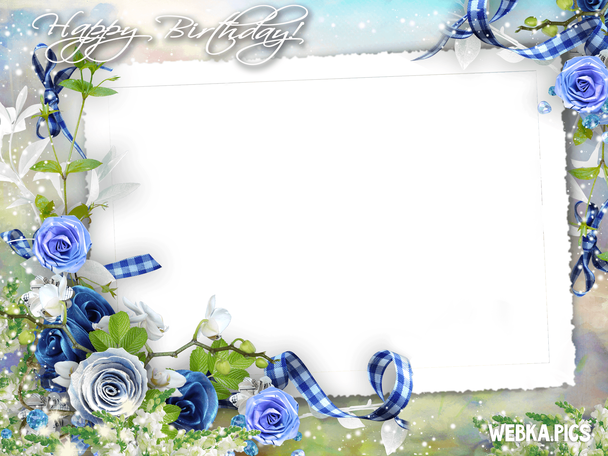 Birthday Collage Frame Background PNG Image