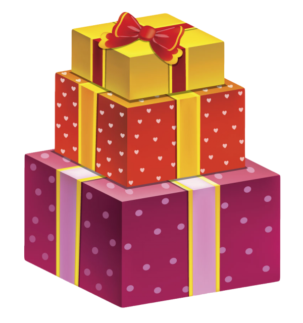 Birthday Present Fancy PNG Clipart Background
