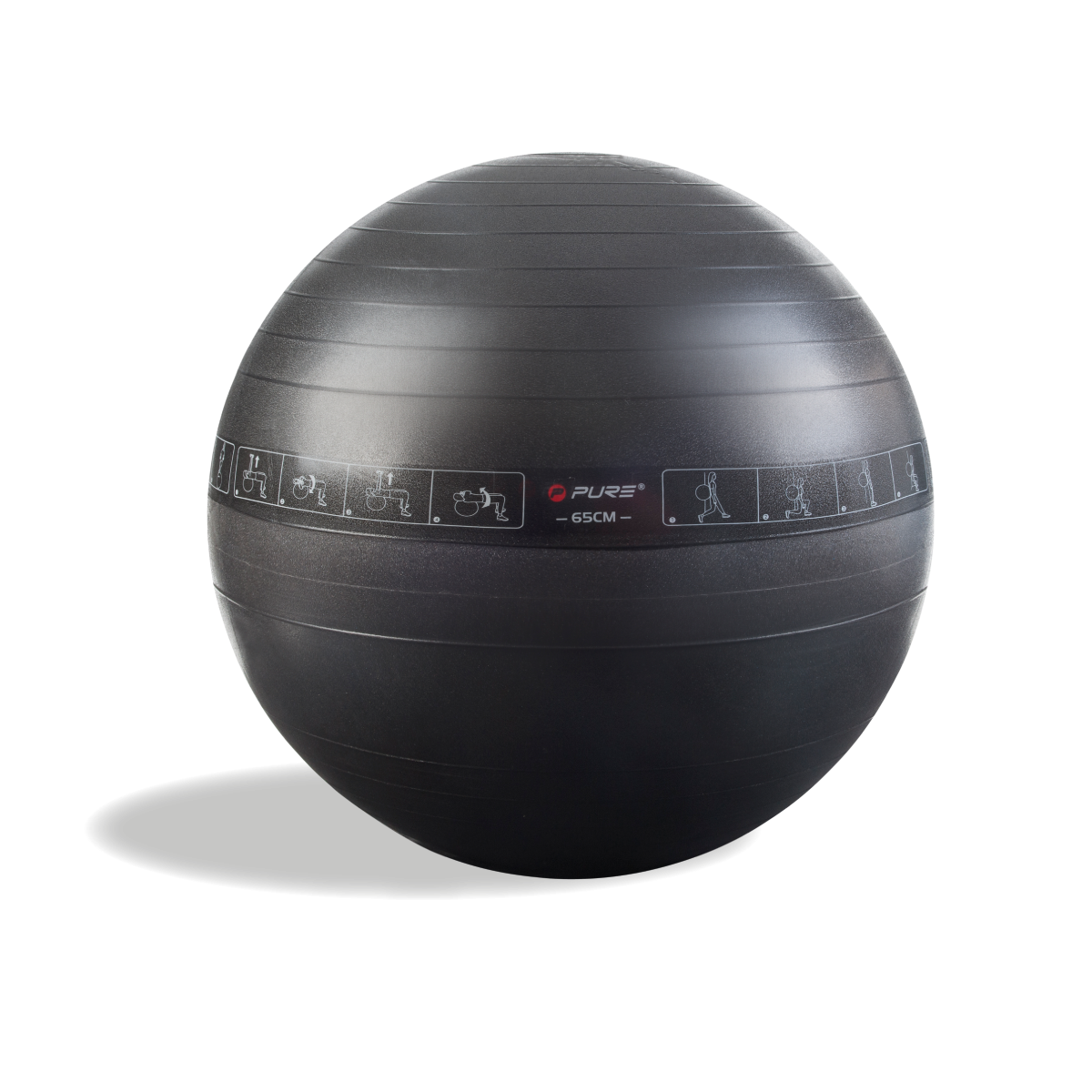 Black Gym Ball PNG HD Quality