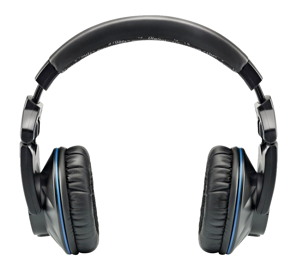 Black Headphones PNG Photos