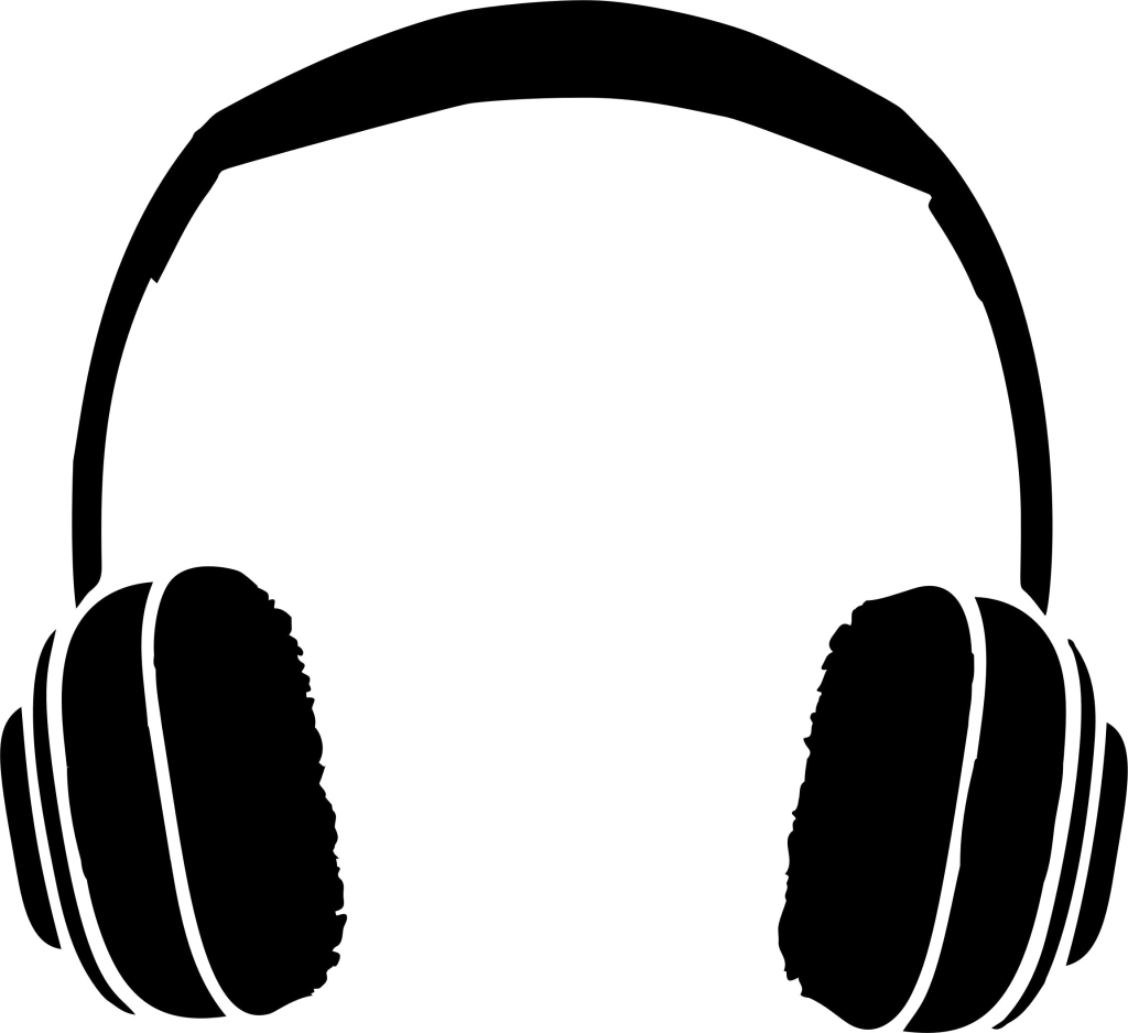 Black Headphones Transparent File