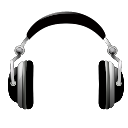 Black Headset Transparent Images