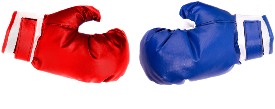 Blue Boxing Gloves PNG HD Quality