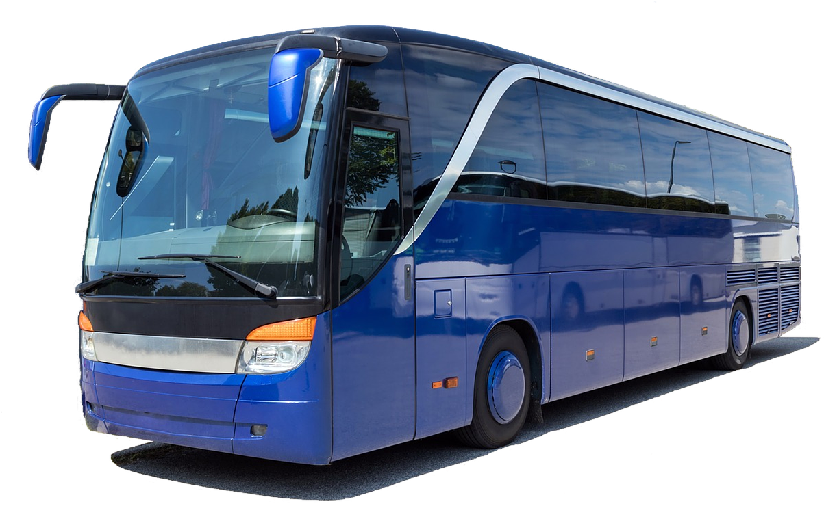 Blue Bus PNG Clipart Background