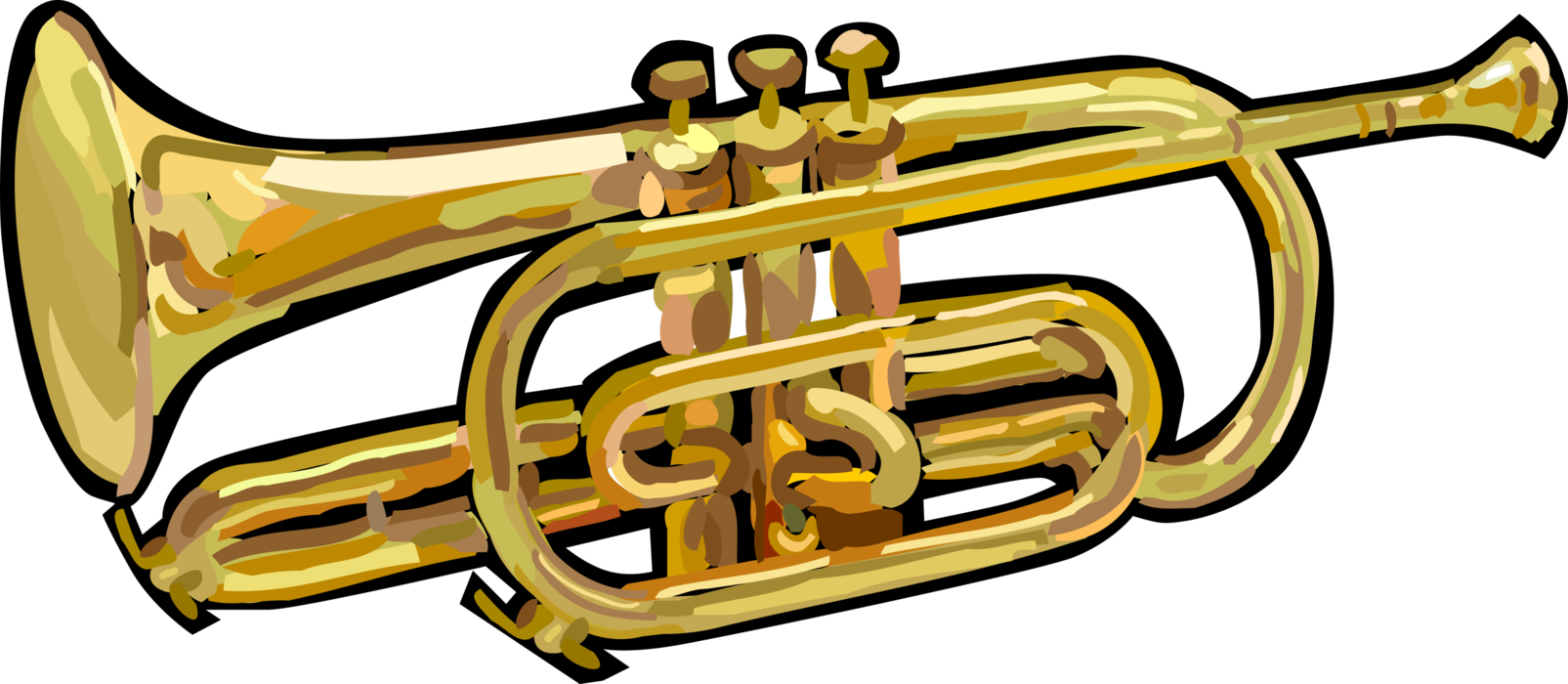 Brass Band Trumpet Background PNG Image