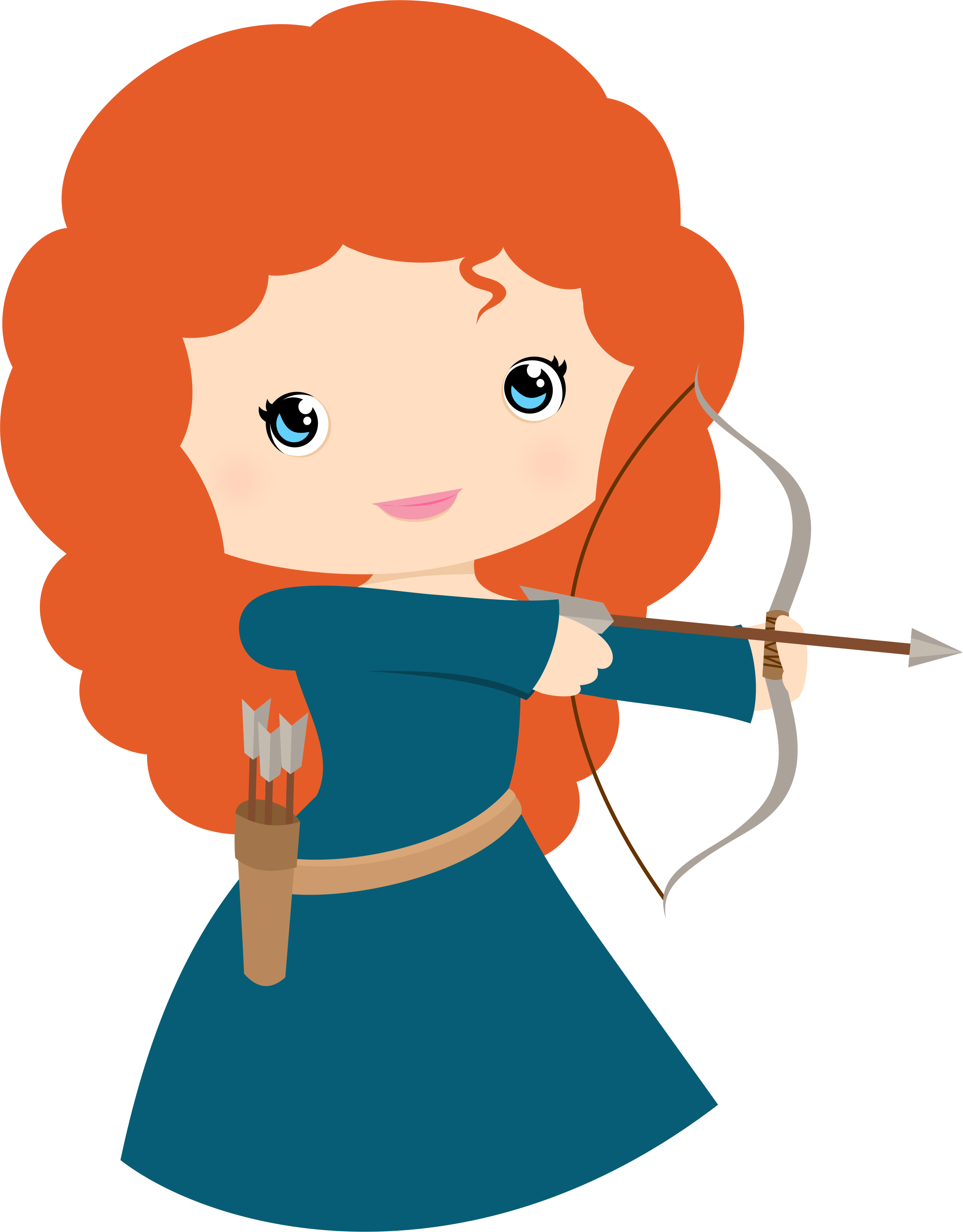 Brave Movie Character Background PNG Image