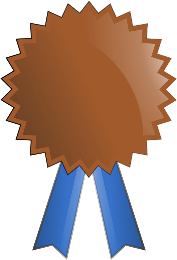 Bronze Fondo de Clipart de la medalla PNG