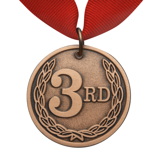 Médaille de bronze transparente libre PNG