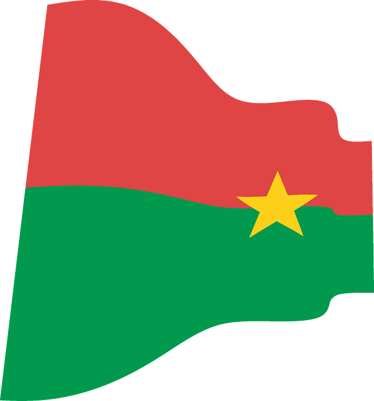 Burkina Faso Flag PNG HD Quality