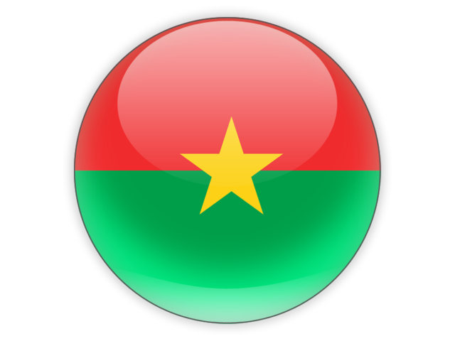 Burkina Faso Round Flag PNG HD Quality