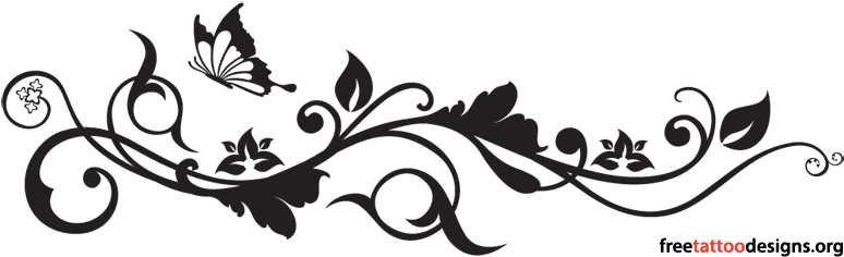 Butterfly Tattoo Design PNG Photo Image