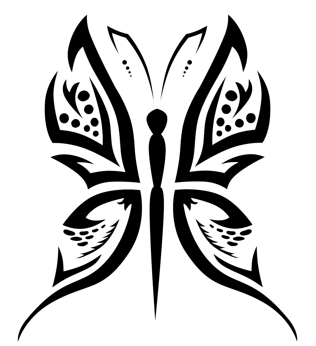 Butterfly Tattoo Design PNG Photos
