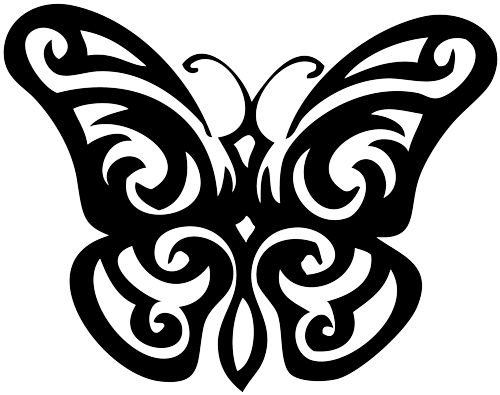 Butterfly Tattoo Design Transparent PNG