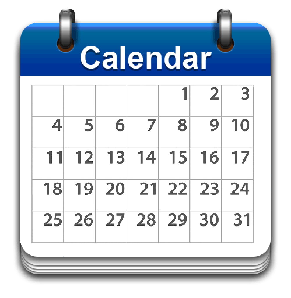 Calendar Logo Background PNG Image
