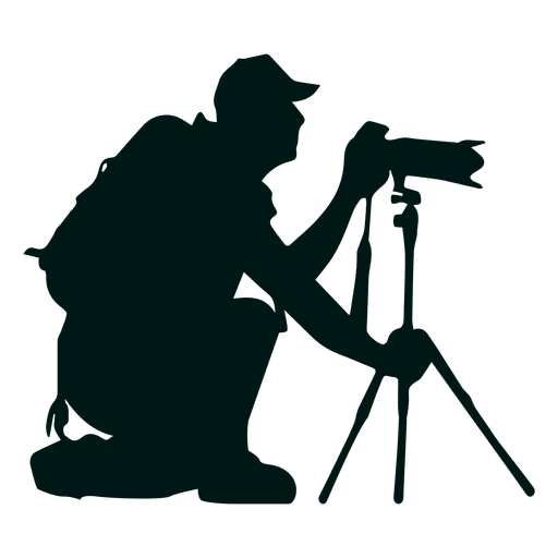 Camera Silhouette PNG HD Quality