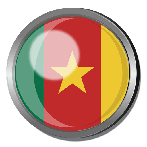 Cameroon Flag Round PNG Clipart Background