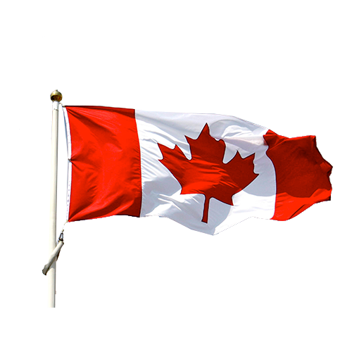 Canadian Flag Background PNG Image