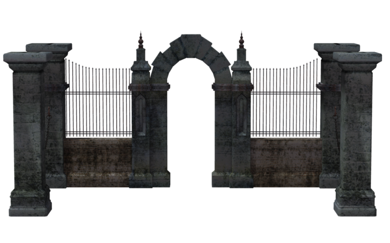 Cemetery Gates PNG Clipart Background